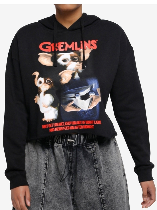 Tops - Gremlins Cropped Hoodie